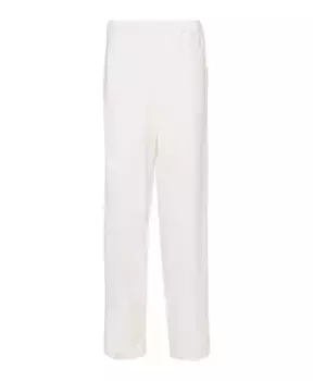 Брюки с жемчужным ожерельем Fabiana Filippi, белый