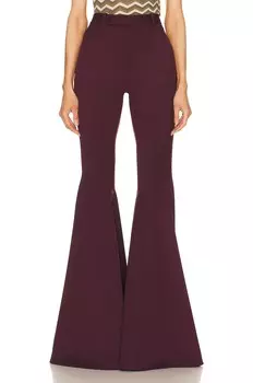 Брюки Saint Laurent Flare Trouser, цвет Bordeaux