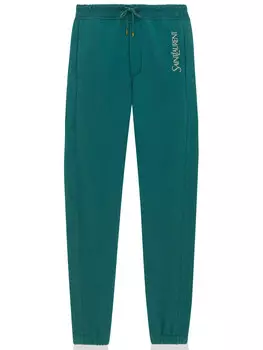 Брюки Saint Laurent Saint Laurent track, зеленый