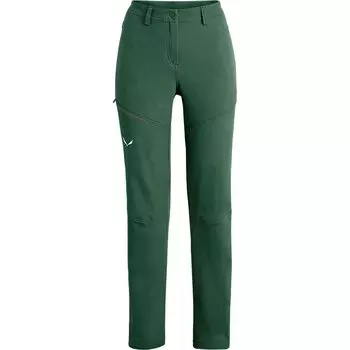 Брюки Salewa Puez Dolomitic Durastretch, зеленый