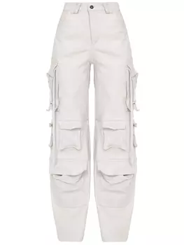 Брюки Salvatore Santoro Leather cargo, серый