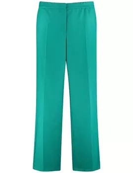 Брюки SAMOON Wide leg Pleated Pants, зеленый