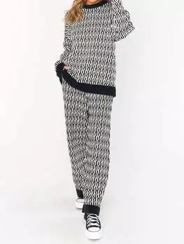 Брюки Samson Lounge из трикотажа Metro Geo Show Me Your Mumu, цвет metro geo knit