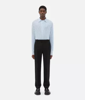 Брюки Sartorial Grain de Poudre Bottega Veneta, черный