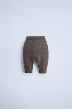 Брюки саруэль ZARA, коричневый мергель