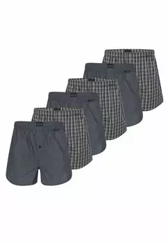 Брюки SCHIESSER BOXERSHORTS 6ER PACK WEB Schiesser, черный