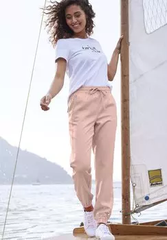 Брюки SCHLUPF LASCANA, персиковый