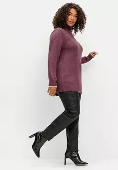 Брюки SCHMALE BESCHICHTETE Sheego, черный