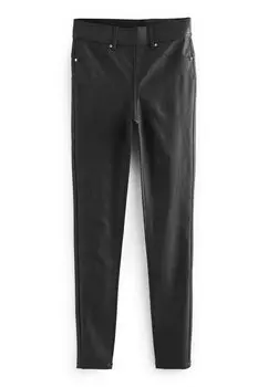 Брюки Sculpt Pull-On Coated Leggings Next, черные
