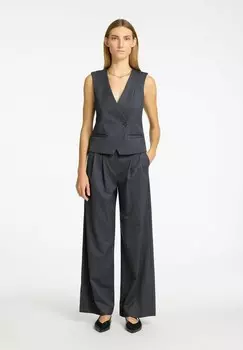 Брюки Selected Femme, светло-серый