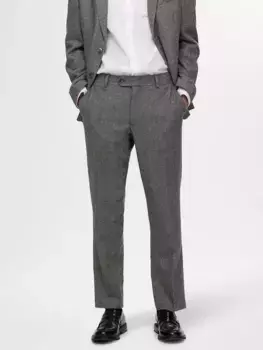 Брюки SELECTED HOMME Regular Fit, цвет grey/herringbone