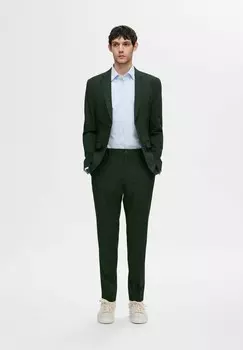 Брюки Selected Homme, темно-зеленый