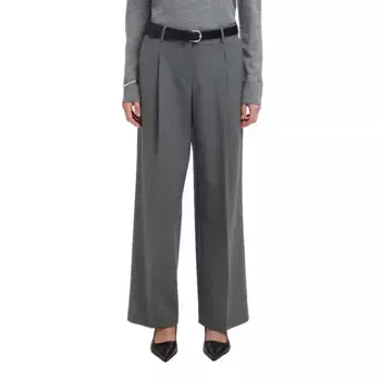 Брюки Selected Rita Lano Wide Leg, серый