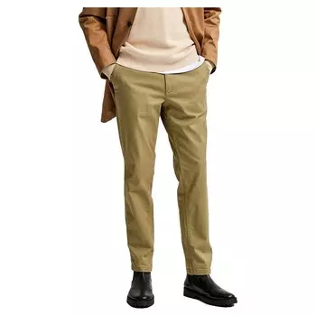 Брюки Selected Slim Miles Flex Chino, зеленый
