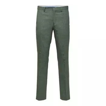 Брюки Selected Slim Oasis, зеленый