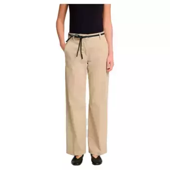 Брюки Selected Vera Rita Wide Leg Fit, бежевый