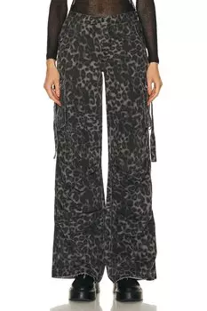 Брюки Ser.O.Ya Jane Cargo, цвет Grey Leopard