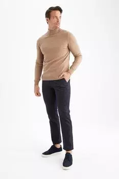 Брюки - Серые - Прямые DeFacto, серый