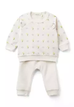 Брюки SET IN ORGANIC STRETCH United Colors of Benetton, цвет white