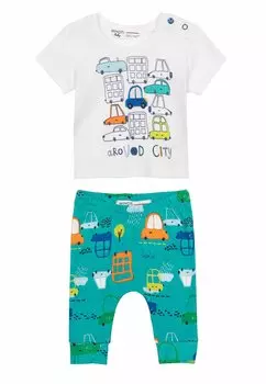 Брюки SET MINOTI, цвет white green