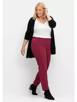 Брюки sheego Gerade Cordhose, бордо