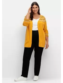 Брюки sheego Gerade Hose, черный
