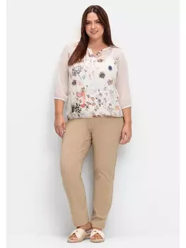 Брюки sheego Hose, бежевый