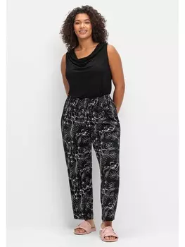 Брюки sheego Jerseyhose, черный