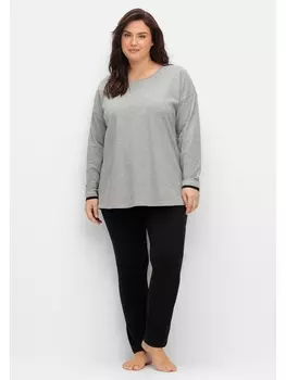 Брюки sheego Jogginghose, черный