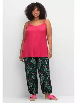 Брюки sheego Lange Sommerhose, черный