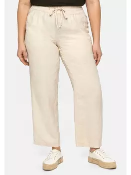 Брюки sheego Leinenhose, натуральный