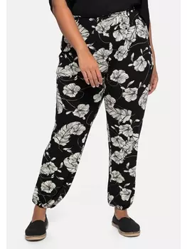 Брюки sheego Strandhose, черный