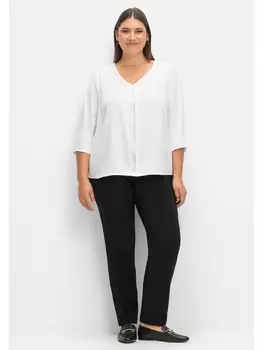 Брюки sheego Stretchhose, черный