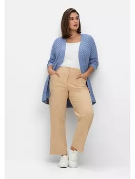 Брюки sheego Twillhose, бежевый