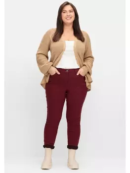 Брюки sheego Twillhose, цвет weinrot