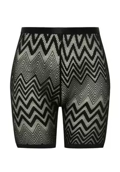 Брюки SHEER ZIG ZAG BIKE Ulla Popken, черный