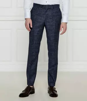 Брюки шерстяные Boss H-genius-251 Slim Fit, синий