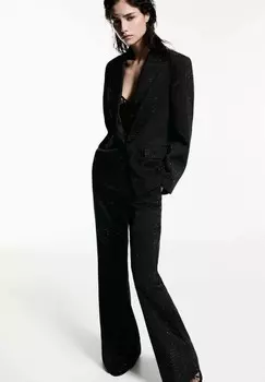 Брюки SHINY Mango, черный