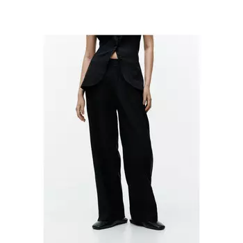 Брюки широкие Arket женские, черный