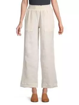 Брюки Широкие CaTherine Malandrino с высокой талией, soft dune