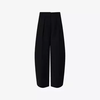 Брюки широкие Jacquemus Wide-leg Woven Trousers, черный