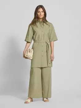 Брюки широкие с эластичным поясом, модель 'ARLEY' MM, хаки