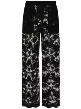 Брюки широкого кроя DOLCE & GABBANA, черный