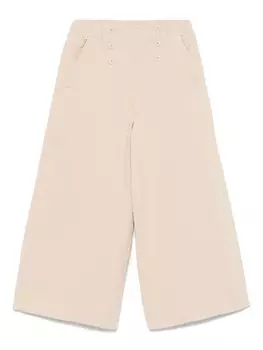 Брюки широкого кроя Emporio Armani Kids, нейтральный цвет