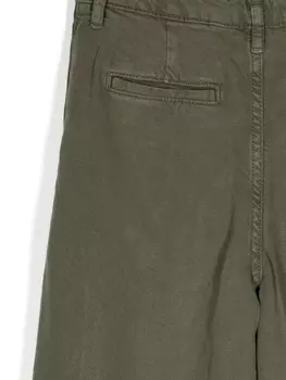 Брюки широкого кроя Emporio Armani Kids, зеленый