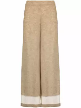 Брюки широкого кроя Fabiana Filippi, нейтральный