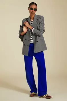 Брюки широкого кроя marian ponte Baukjen, синий