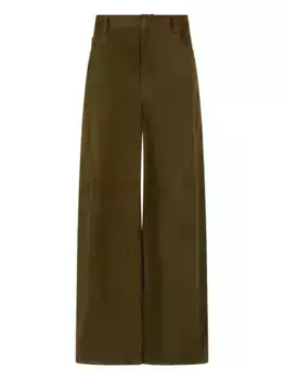 Брюки широкого кроя Marni, зеленый