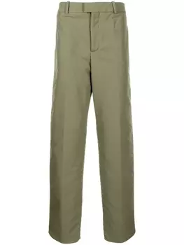 Брюки широкого кроя Off-White, зеленый