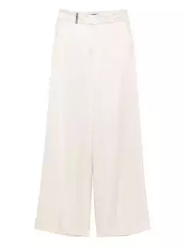 Брюки широкого кроя Peserico, нейтральный